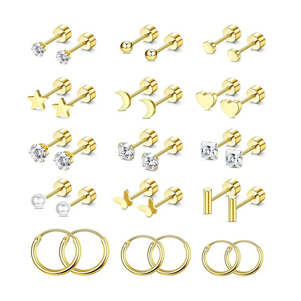 Stainless Steel Heart Earrings