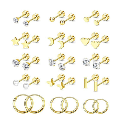 Stainless Steel Heart Earrings