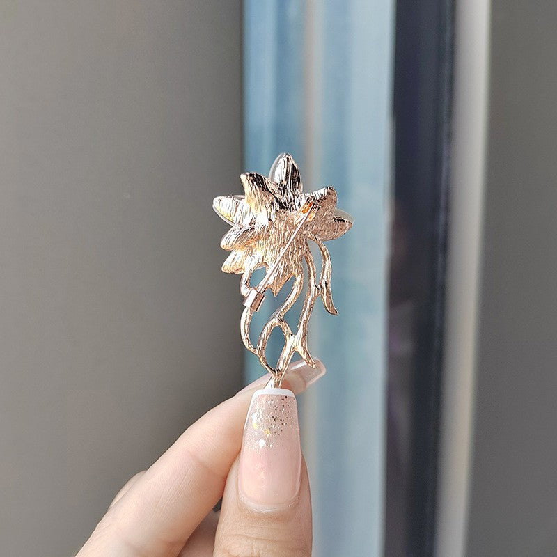 elegant flower brooch