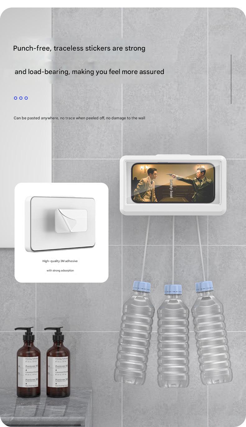 foldable shower phone holder
