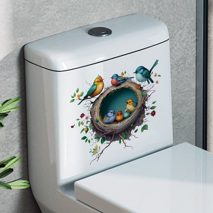 Colorful bathroom decoration toilet sticker design 6