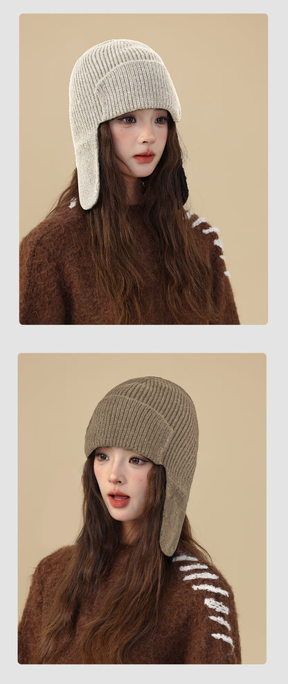 Style options for knit beanie and gloves set