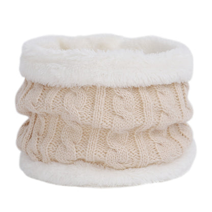 Colorful pom-pom knit hat for children