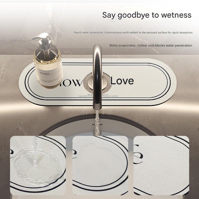 Silica Gel Water Tap Drain Mat Image 3