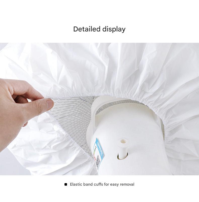 Stylish PEVA dust cover for floor fan - green house design