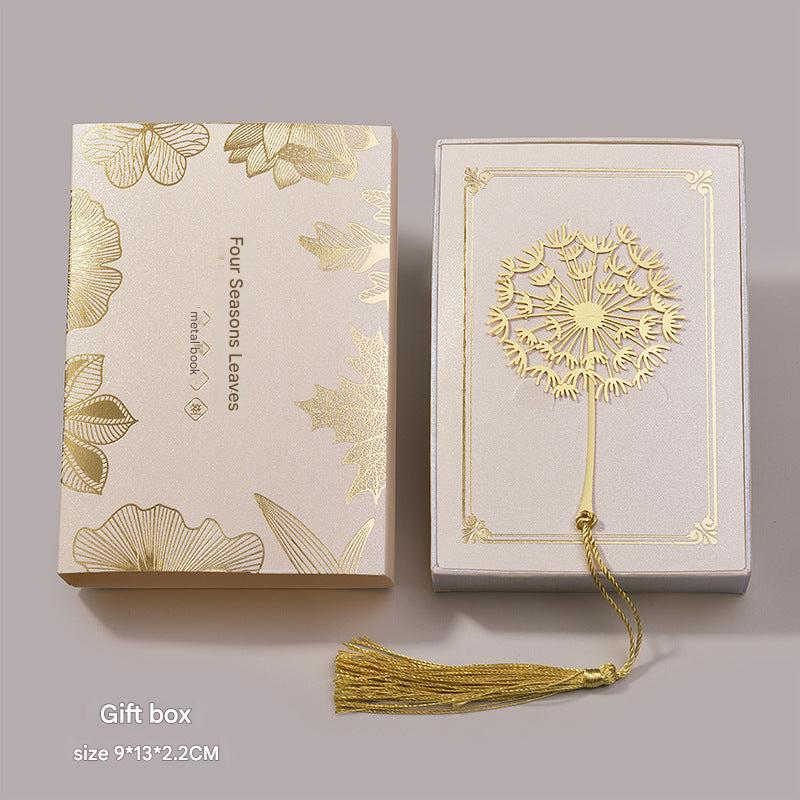 Premium metal bookmark with eco-friendly packaging
