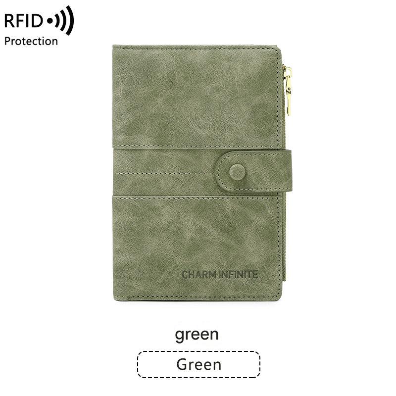 RFID passport holder in red