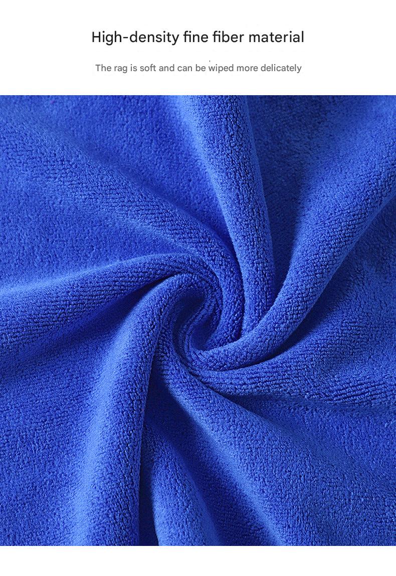 Microfiber cleaning cloth in blue color