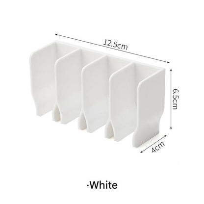 Image of wall-mounted bathroom organizer with face wash