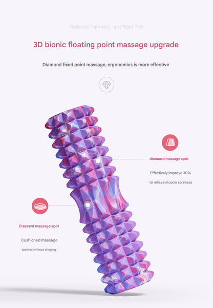 Portable 45cm foam roller for fitness