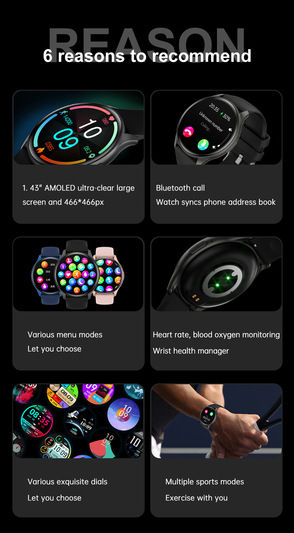 ZW60 Smartwatch Bluetooth Calling Functionality