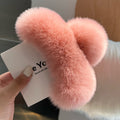 Earthy Pink Real Rex Rabbit Fur [Extra Large 15cm]