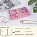 Light Pink with 6 Compartments (Pack of 1)