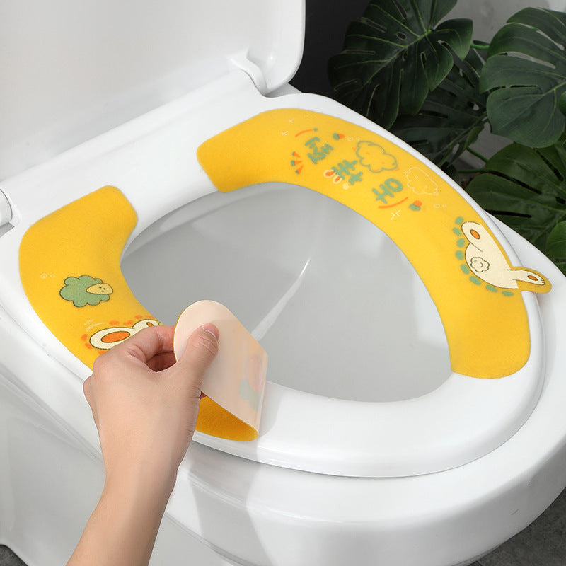 Stylish toilet seat cushion in cat design