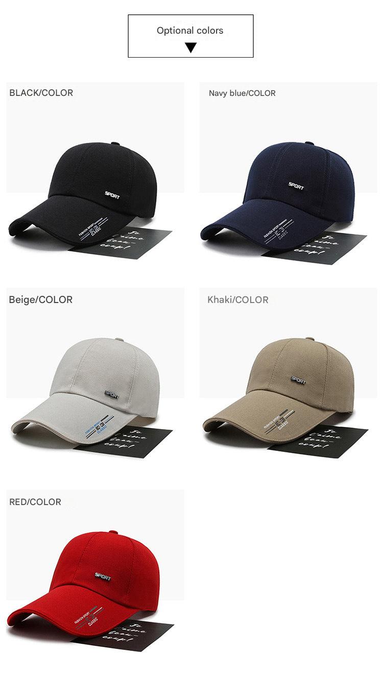 Cotton cap in khaki color