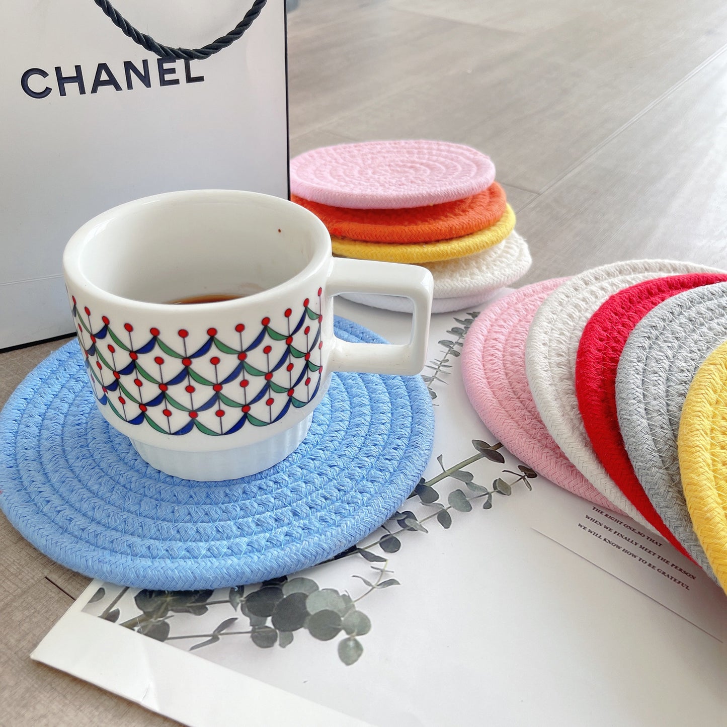 Durable cotton rope table accessory