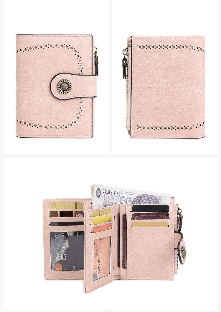 durable PU leather women's wallet
