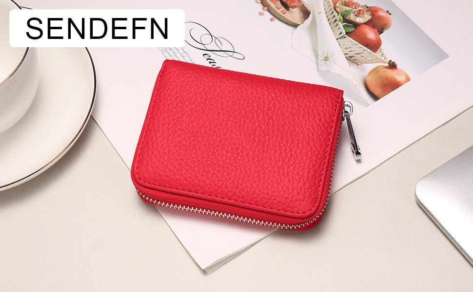 RFID leather wallet image 1
