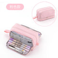 399 Pink - Double Layer Dual Zipper (Pack of 2)