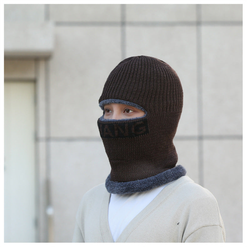 Men's winter beanie hat in dark gray