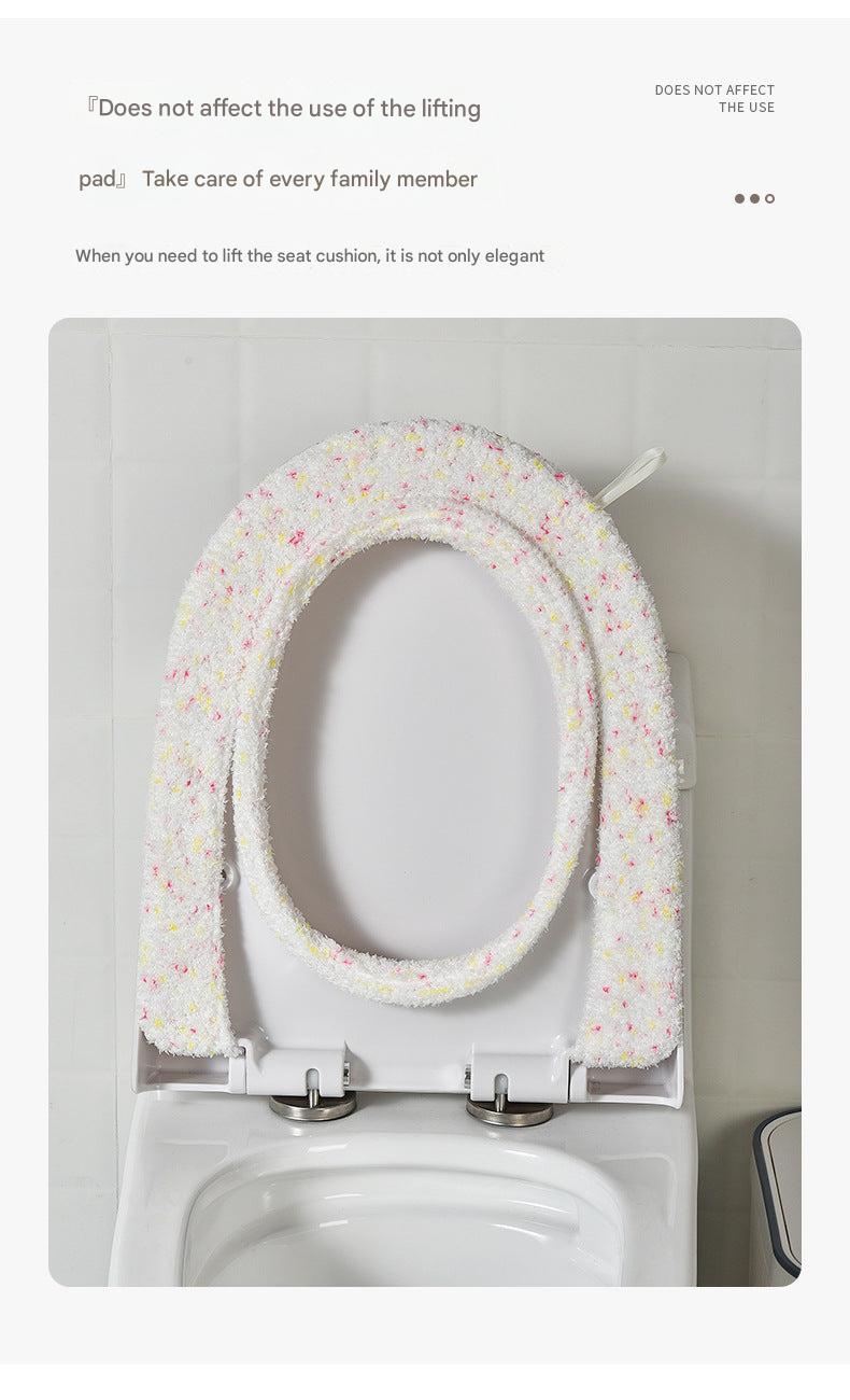 Stylish black rabbit toilet seat cover