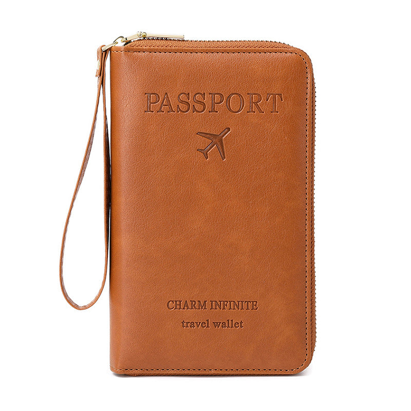 Multi-functional travel wallet in pink