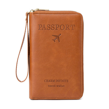 Multi-functional travel wallet in pink