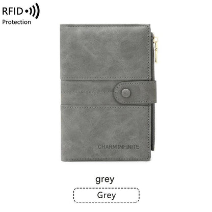 RFID passport holder in black
