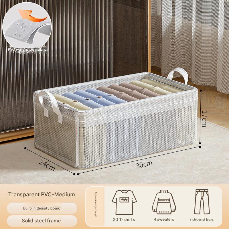 Household storage box transparent design image 1