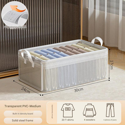 Household storage box transparent design image 1