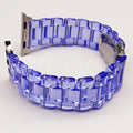38/40/41mm resin strap-Glacier transparent purple (Pack of 1)