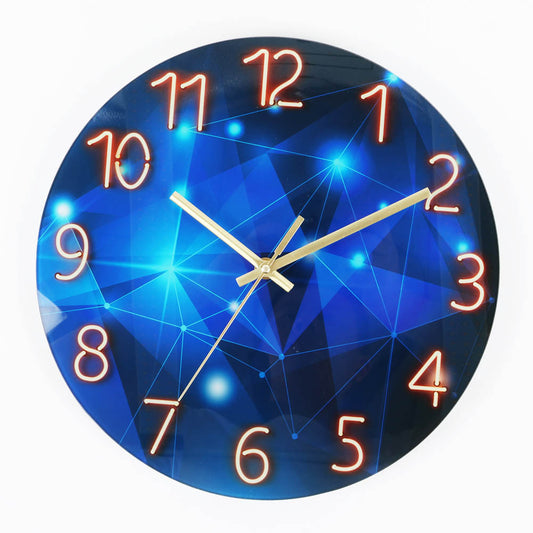 Durable glass wall clock image 9