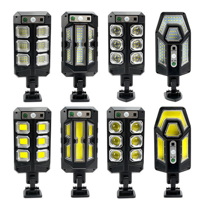 Efficient solar outdoor light showcasing bright illumination