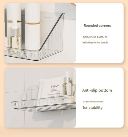 Wall-mounted storage cabinet in bathroom