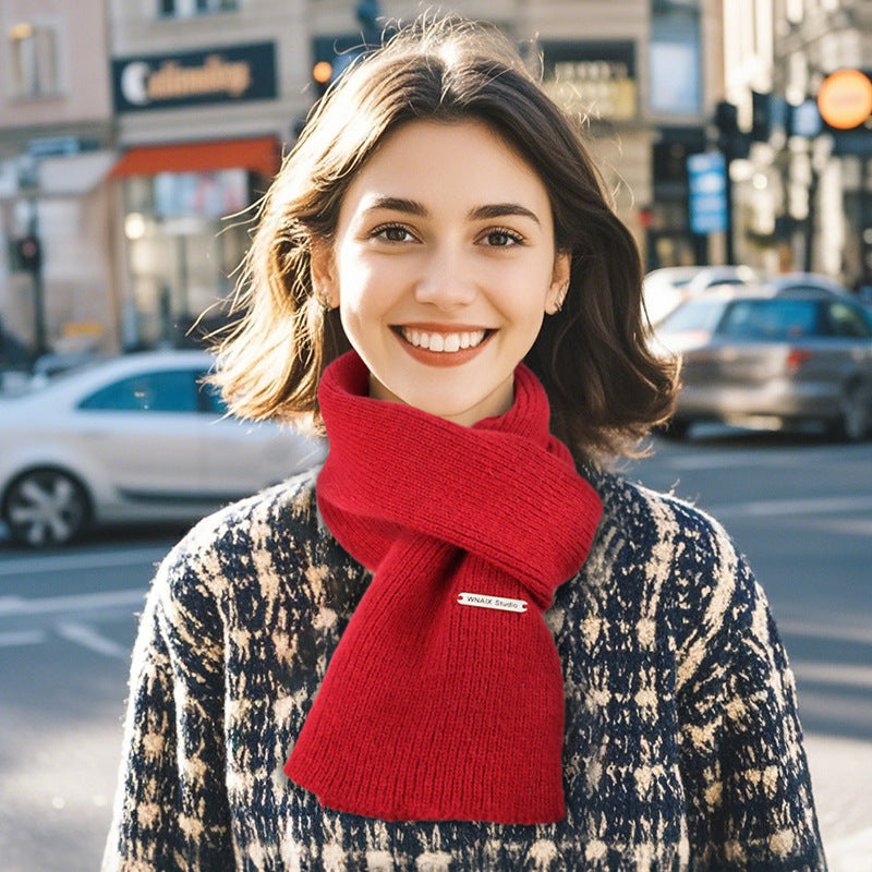 Couple scarf in red color