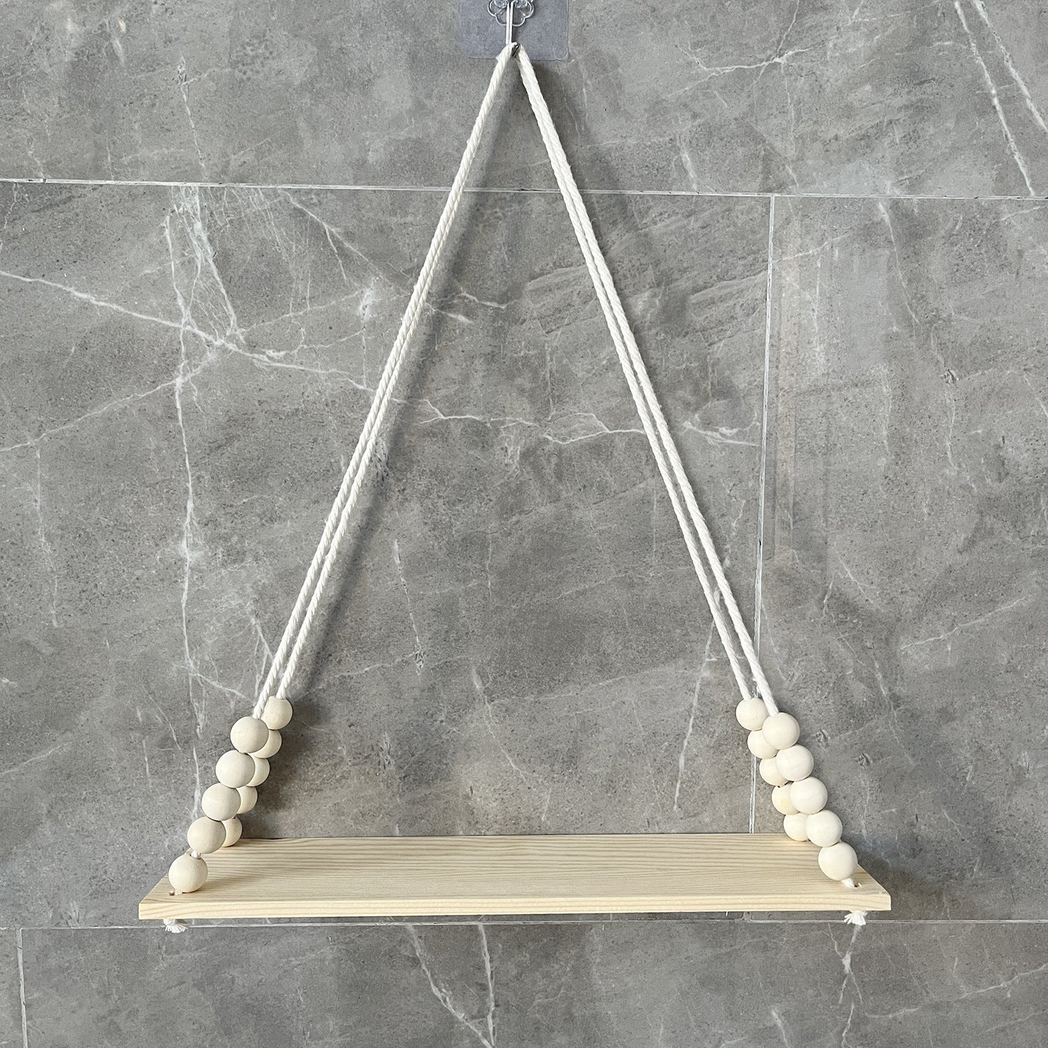 Stylish wooden board plant display
