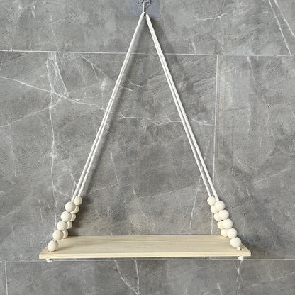 Stylish wooden board plant display