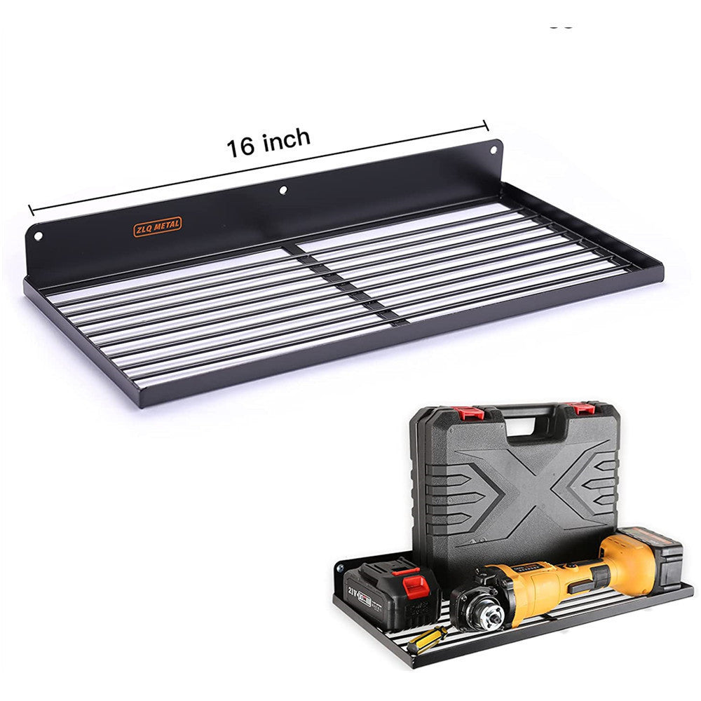 Wall-mounted tool storage rack for drills