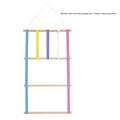 Wooden Stick Hair Clip Organizer (4 Layers, 5 Strips) Macaron Color (Hooks Not Included)