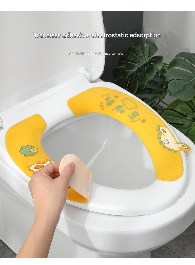 Stylish toilet seat cushion in cat design