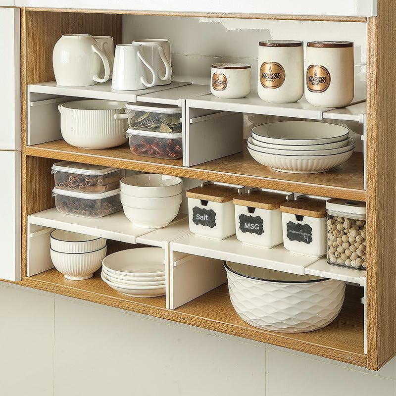 Durable ABS kitchen storage solution in gray and beige