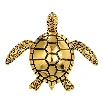 Vintage Turtle Pin with Rhinestones