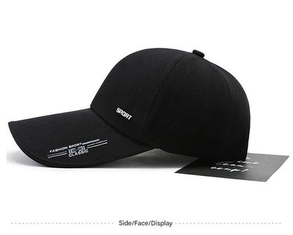Men's baseball cap in black
