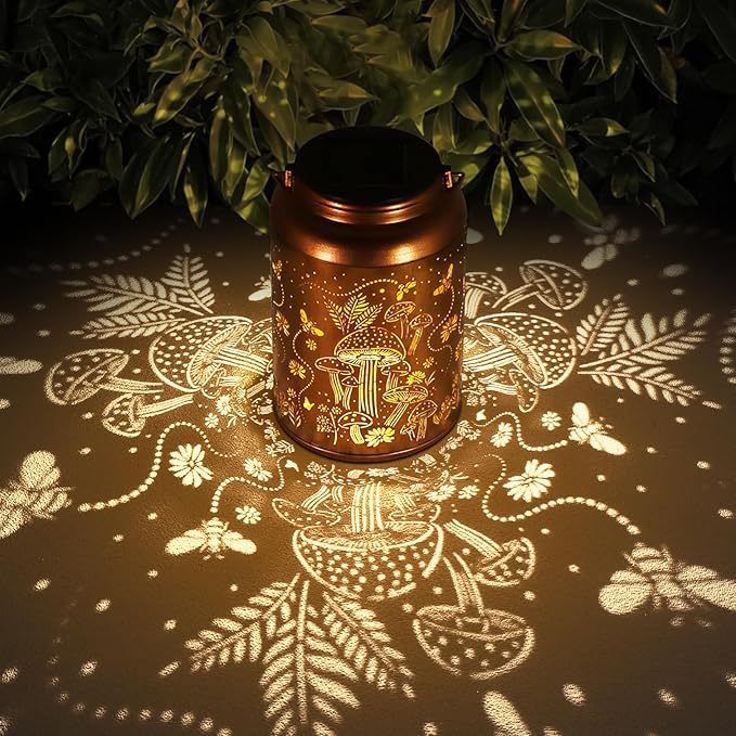 Solar-powered hummingbird lantern 1