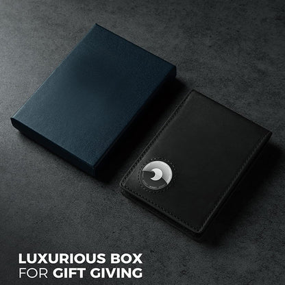 Men's leather wallet front view