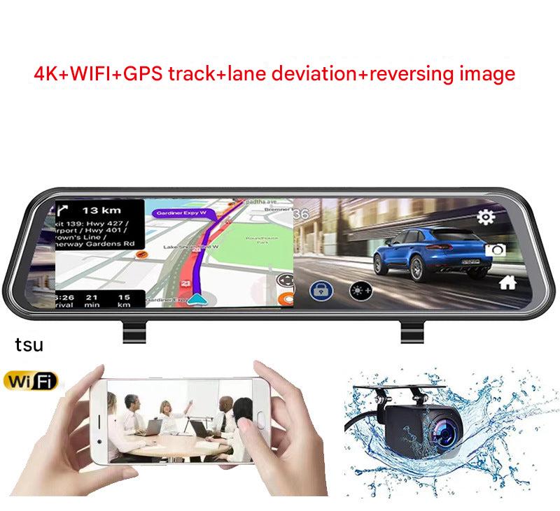 12 inch 4K streaming dash cam front view