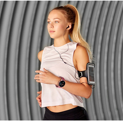 Smart Bluetooth fitness watch with heart rate monitoring
