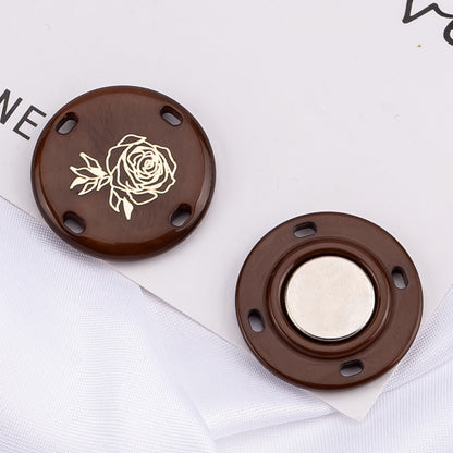 Invisible button for coats and bags