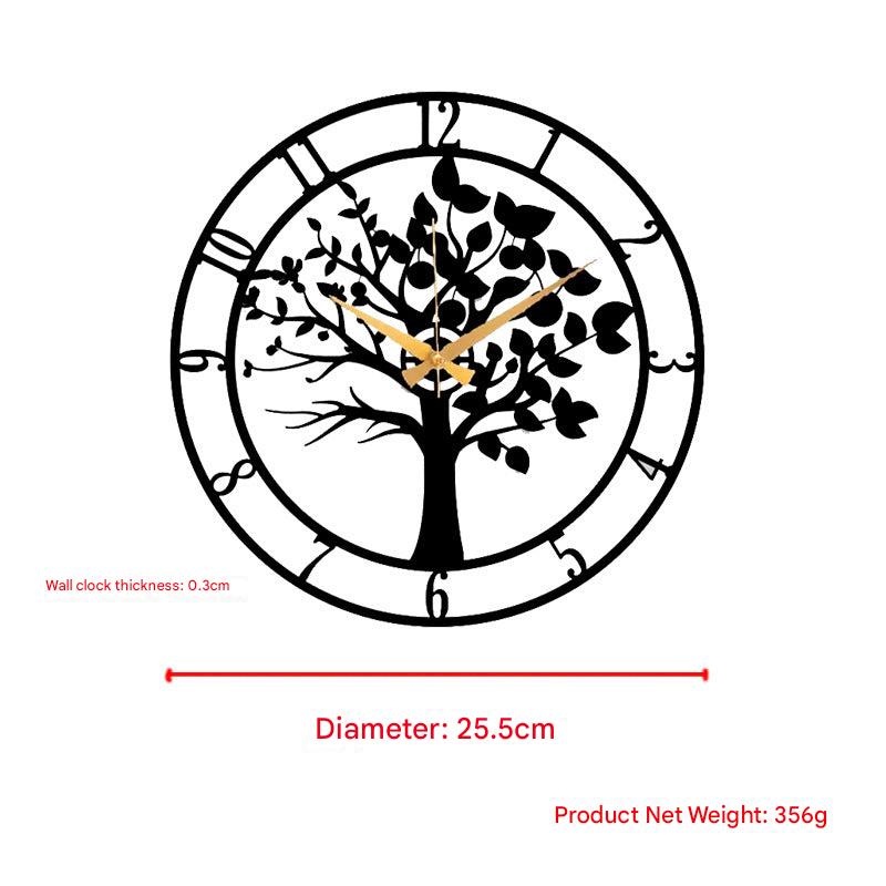 Unique metal wall clock for home décor