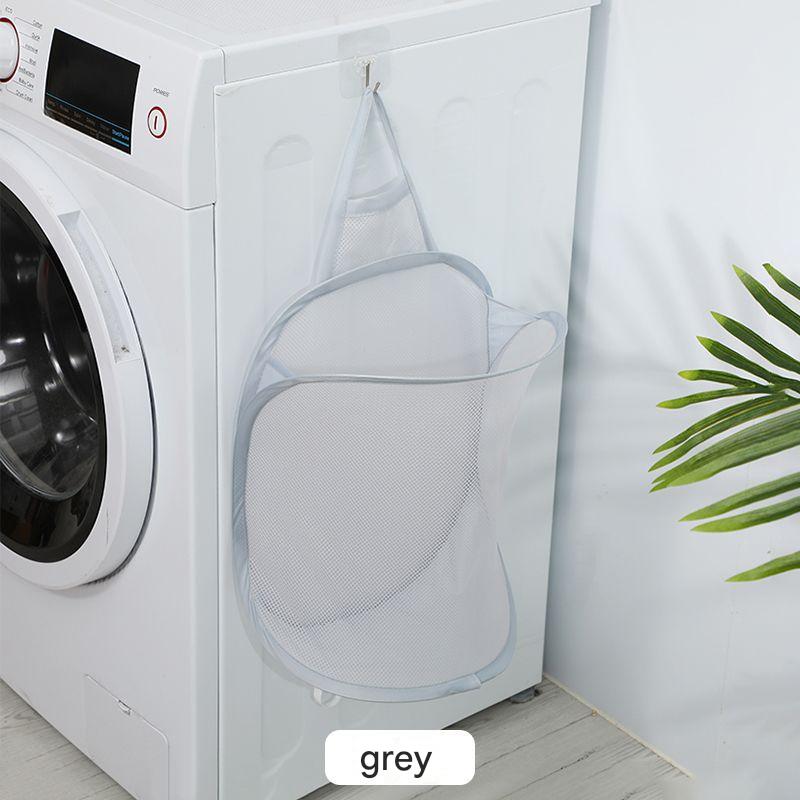 Easy to clean collapsible laundry bin for storage